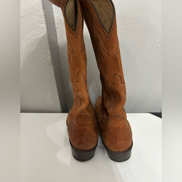 Vintage Dan Post Mens Marlboro Leather Cowboy Western Rancher Boots Size 9.5 - Picture 4 of 8